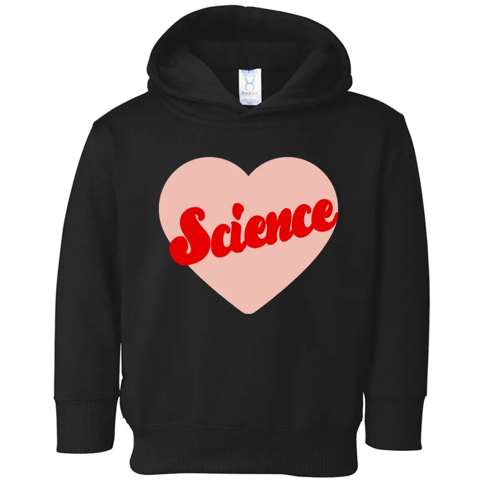 Love Science Retro Heart Toddler Hoodie