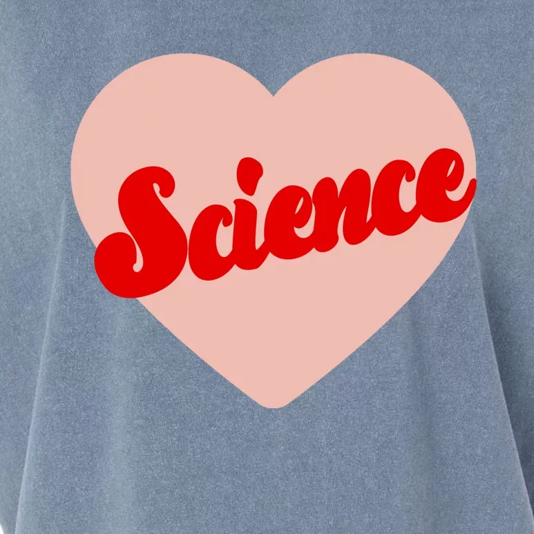 Love Science Retro Heart Garment-Dyed Women's Muscle Tee