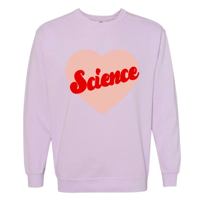 Love Science Retro Heart Garment-Dyed Sweatshirt