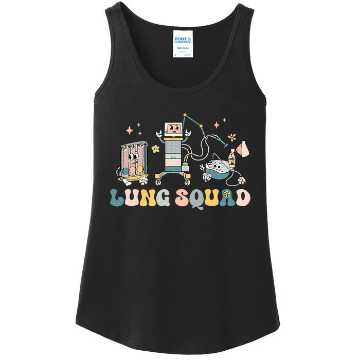 Lung Squad Respiratory Therapist Nurse Pulmonologist Ladies Essential Tank