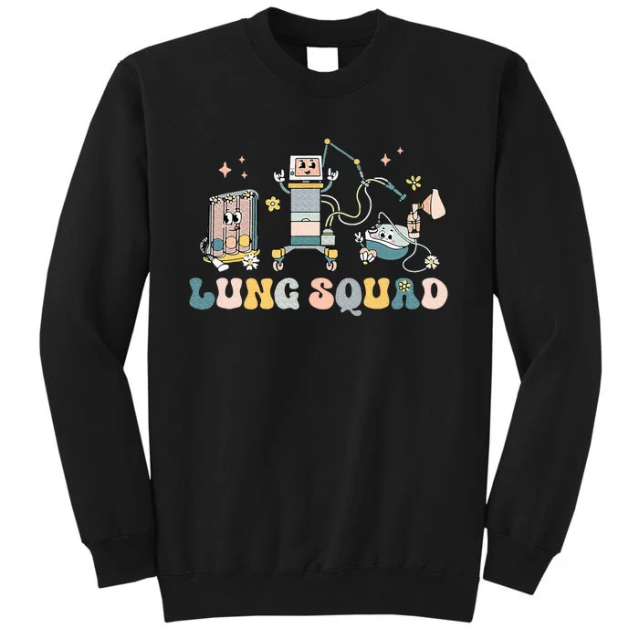 Lung Squad Respiratory Therapist Nurse Pulmonologist Tall Sweatshirt