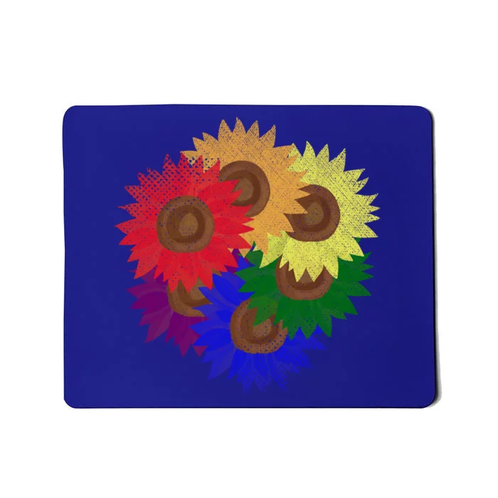 Lgbtq Sunflower Rainbow Flag Queer Pride Month Flower Lgbt Great Gift Mousepad