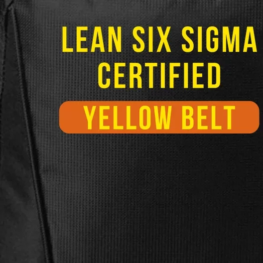 LEAN SIX SIGMA CERTIFIED YELLOW BELT City Backpack