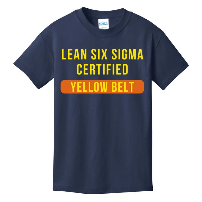 LEAN SIX SIGMA CERTIFIED YELLOW BELT Kids T-Shirt