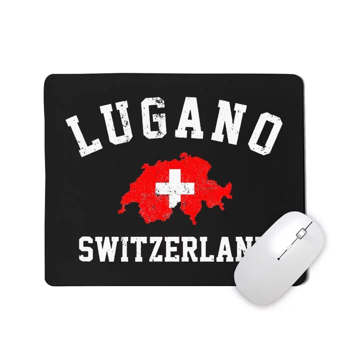 Lugano, Swiss Switzerland Mousepad