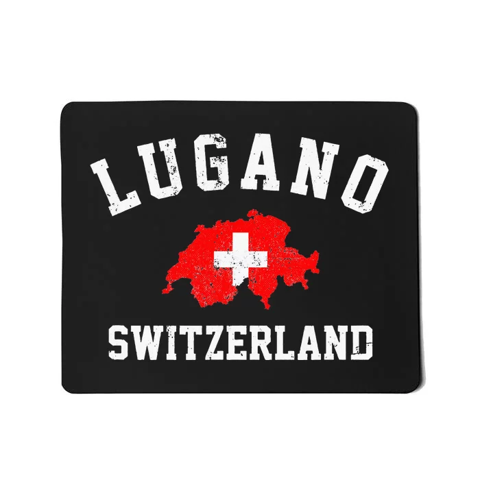 Lugano, Swiss Switzerland Mousepad