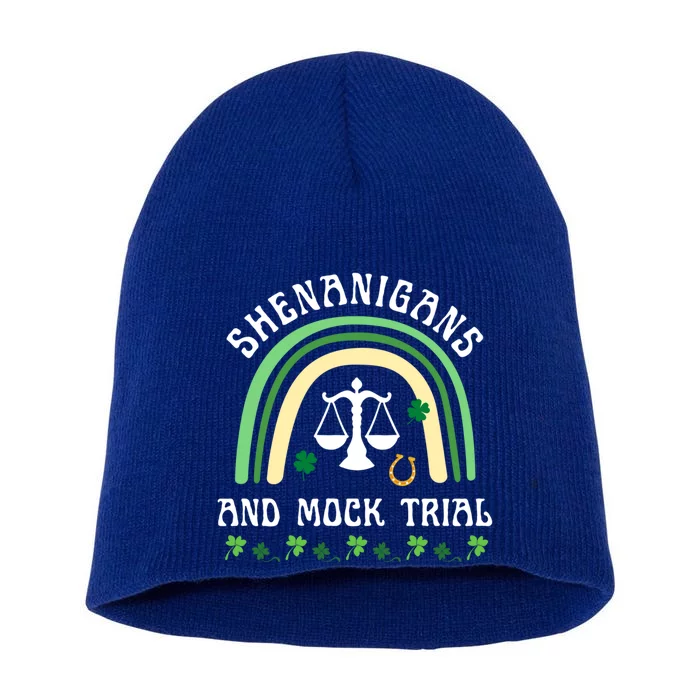 Law School St Patrick's Day Shenanigans And Mock Trial Gift Short Acrylic Beanie