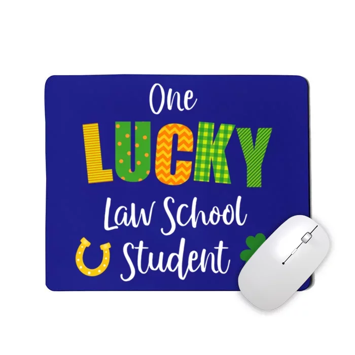 Law School Student St Patrick's Day Irish Shamrock Lawyer Gift Mousepad