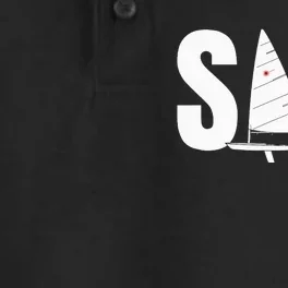 Laser Sail Sailing Gift For Sailors Dry Zone Grid Performance Polo