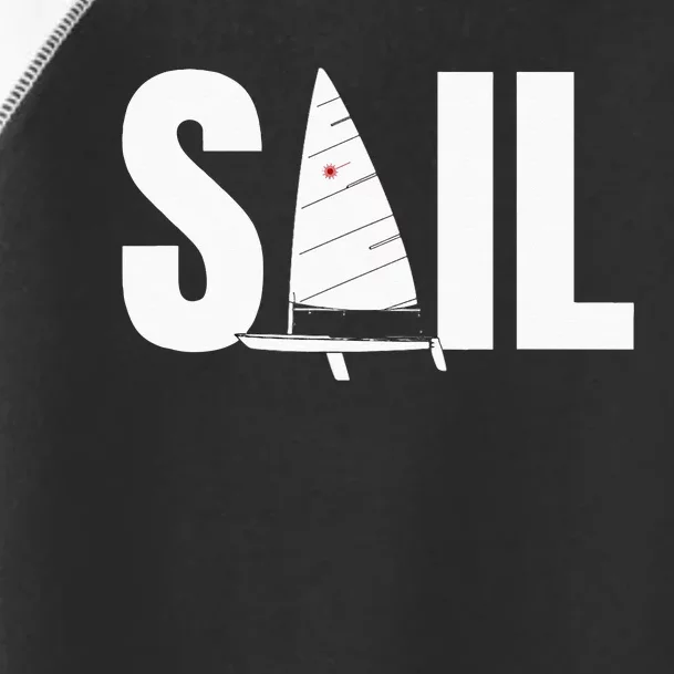 Laser Sail Sailing Gift For Sailors Toddler Fine Jersey T-Shirt