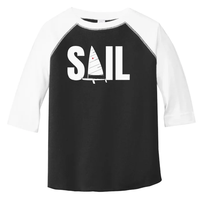 Laser Sail Sailing Gift For Sailors Toddler Fine Jersey T-Shirt