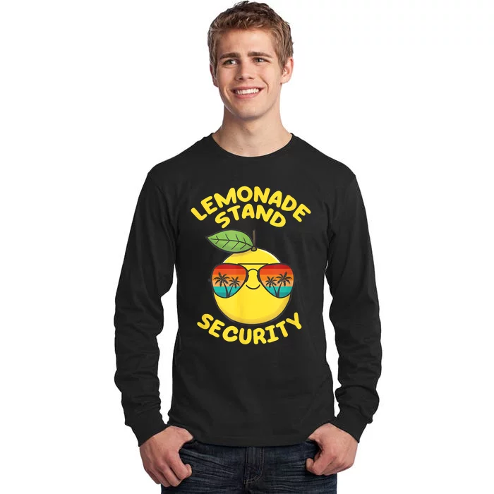 Lemonade Stand Security Cute Lemon Summer Sunglasses Citrus Tall Long Sleeve T-Shirt