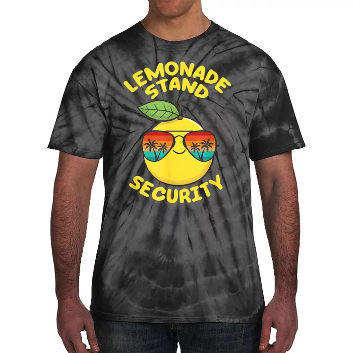 Lemonade Stand Security Cute Lemon Summer Sunglasses Citrus Tie-Dye T-Shirt