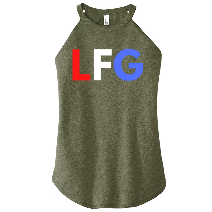 Lfg 'S Soccer Let's Go Gift Women’s Perfect Tri Rocker Tank