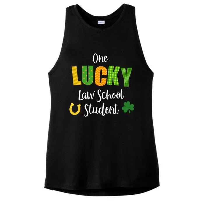 Law School Student St Patrick's Day Irish Shamrock Lawyer Gift Ladies Tri-Blend Wicking Tank