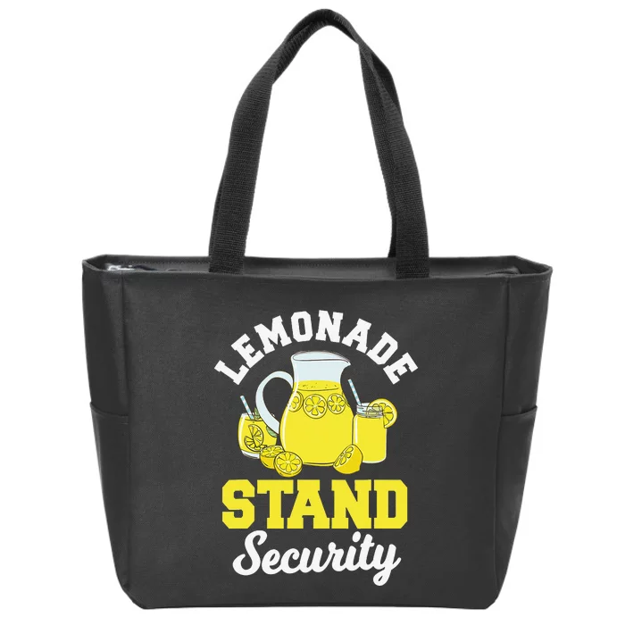 Lemonade Stand Security Lemon Juice Citrus Summer Drink Zip Tote Bag