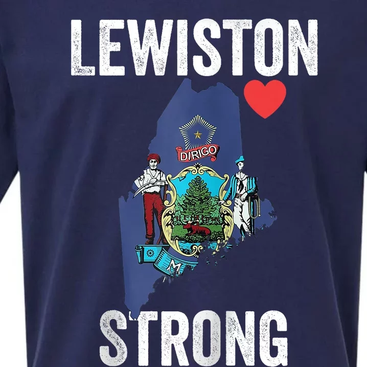 Lewiston Strong Support Victims And Families In Lewiston Maine Sueded Cloud Jersey T-Shirt