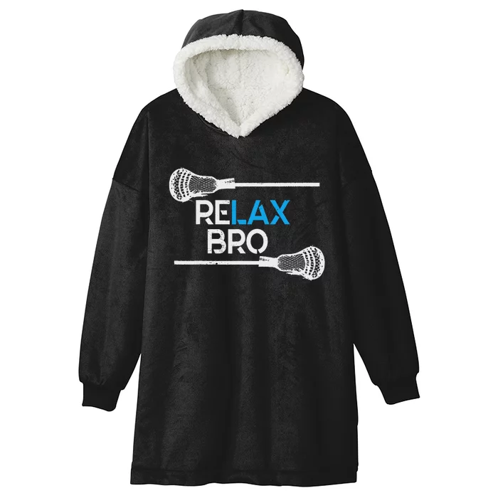 Lacrosse Sport Stick Funny Lax Player Love Perfect Hooded Wearable Blanket