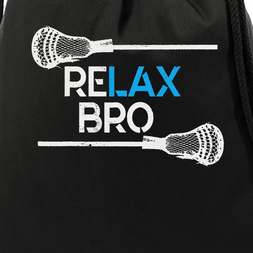 Lacrosse Sport Stick Funny Lax Player Love Perfect Drawstring Bag