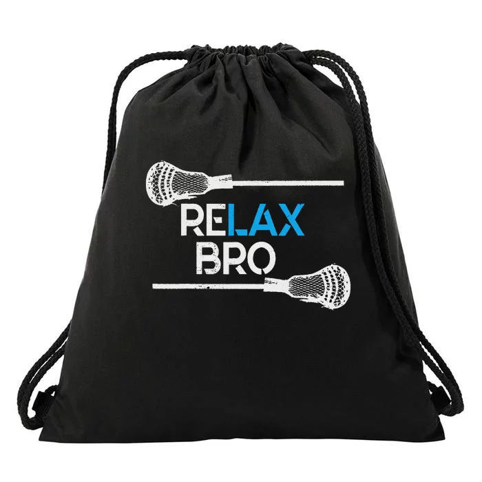 Lacrosse Sport Stick Funny Lax Player Love Perfect Drawstring Bag