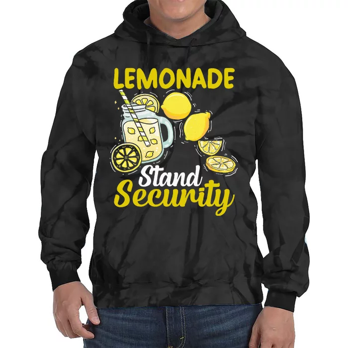 Lemonade Stand Security Fun Lemon Juice And Fruit Business Tie Dye Hoodie