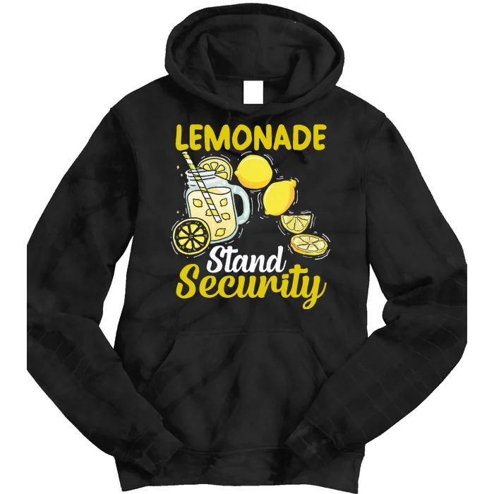 Lemonade Stand Security Fun Lemon Juice And Fruit Business Tie Dye Hoodie