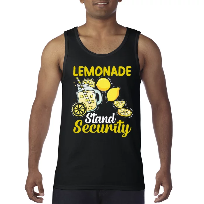 Lemonade Stand Security Fun Lemon Juice And Fruit Business Tank Top