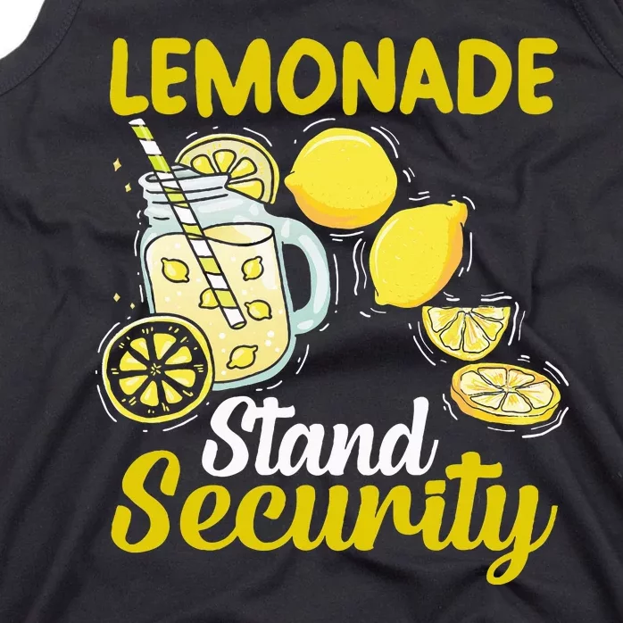 Lemonade Stand Security Fun Lemon Juice And Fruit Business Tank Top