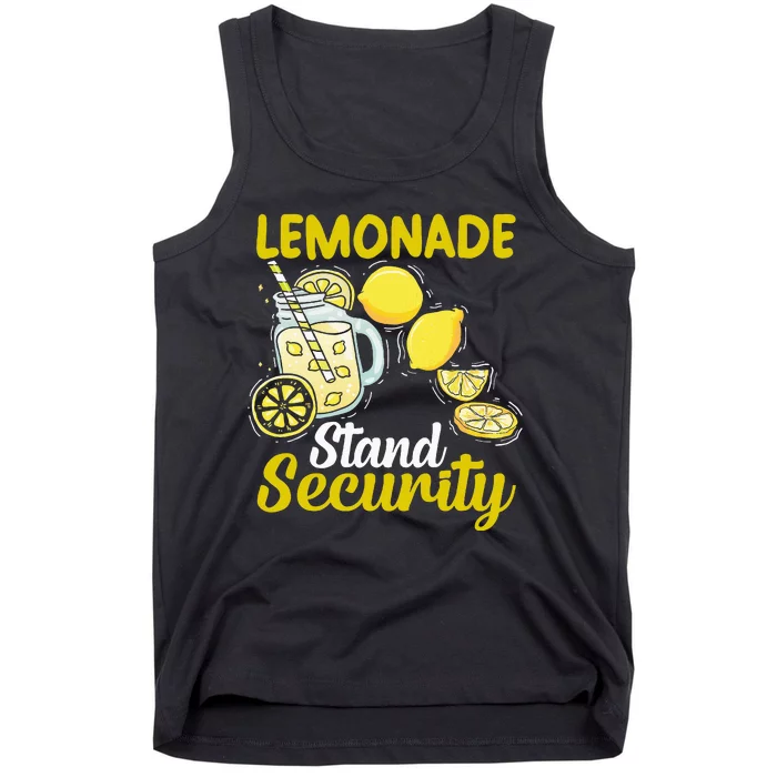 Lemonade Stand Security Fun Lemon Juice And Fruit Business Tank Top