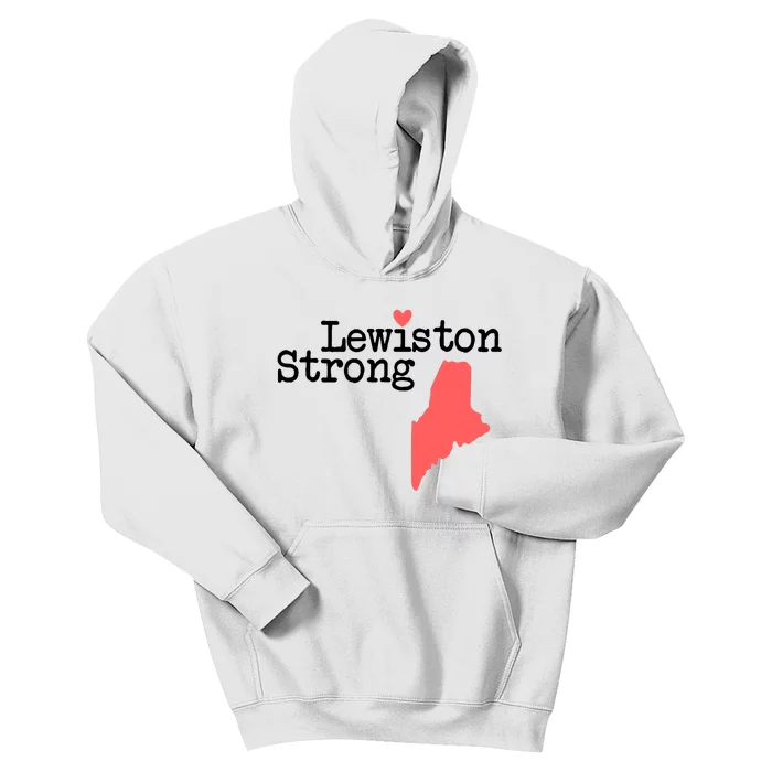 Lewiston Strong Support Victims And Families In Lewiston Maine Kids Hoodie