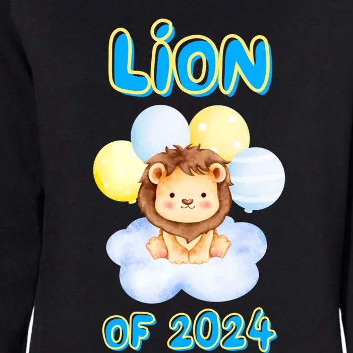 Lion Senior Student Class Of 2024 Happy Last Day Of School Gift Womens California Wash Sweatshirt