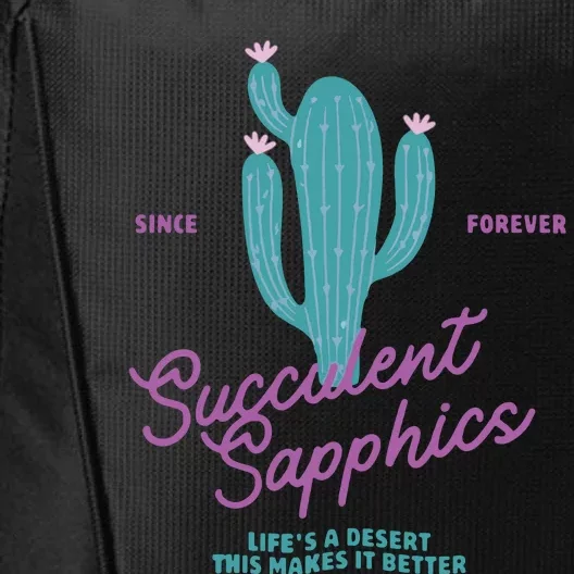 Lesbian Succulent Sapphics Plant Lesbian City Backpack