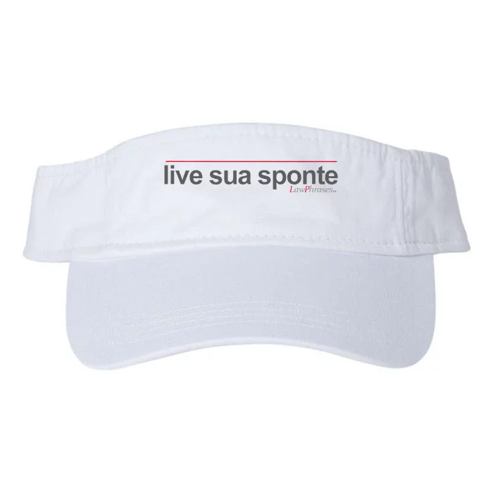 Live Sua Sponte By Lawphrases Valucap Bio-Washed Visor