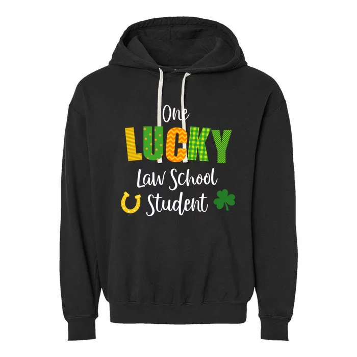 Law School Student St Patrick's Day Irish Shamrock Lawyer Meaningful Gift Garment-Dyed Fleece Hoodie