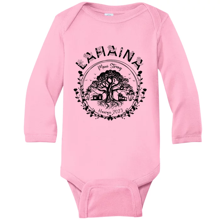 Lahaina Strong Support Lahaina Baby Long Sleeve Bodysuit