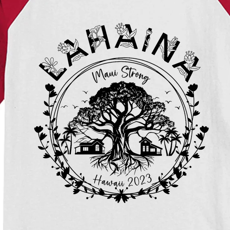 Lahaina Strong Support Lahaina Kids Colorblock Raglan Jersey