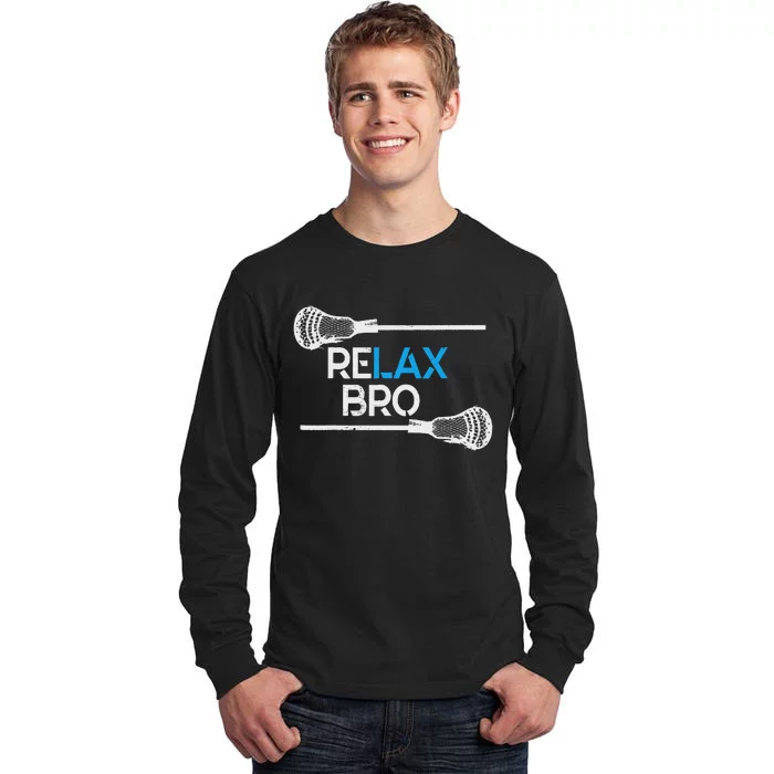 Lacrosse Sport Stick Funny Lax Player Love Perfect Gift Idea Tall Long Sleeve T-Shirt