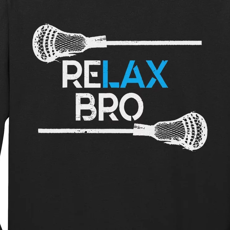 Lacrosse Sport Stick Funny Lax Player Love Perfect Gift Idea Tall Long Sleeve T-Shirt