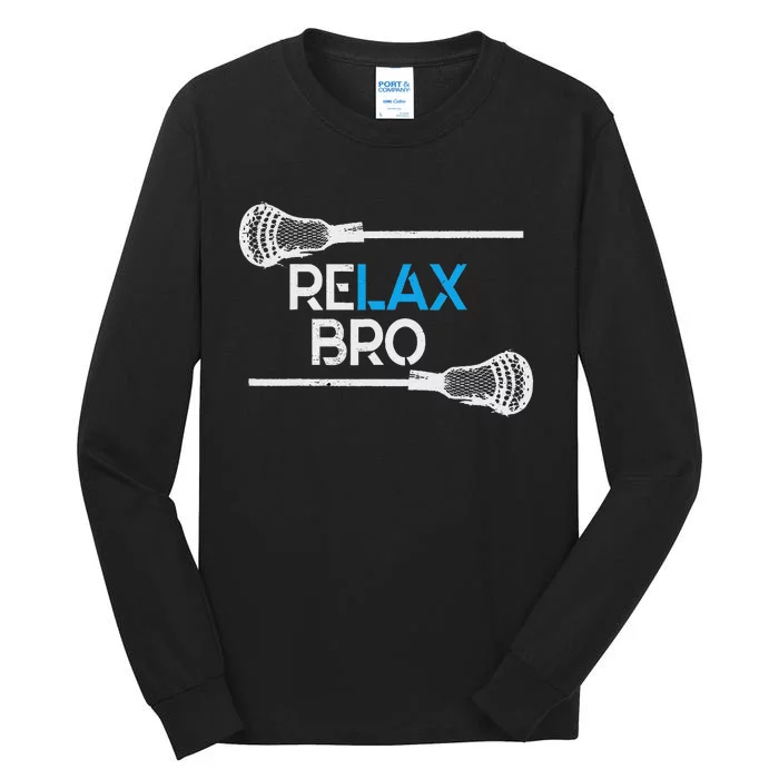 Lacrosse Sport Stick Funny Lax Player Love Perfect Gift Idea Tall Long Sleeve T-Shirt