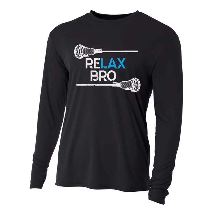 Lacrosse Sport Stick Funny Lax Player Love Perfect Gift Idea Cooling Performance Long Sleeve Crew