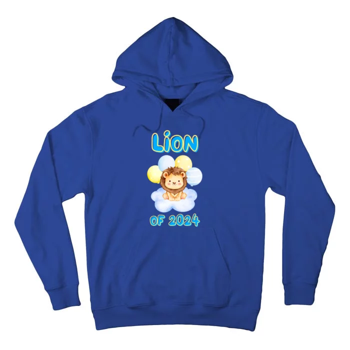 Lion Senior Student Class Of 2024 Happy Last Day Of School Gift Tall Hoodie