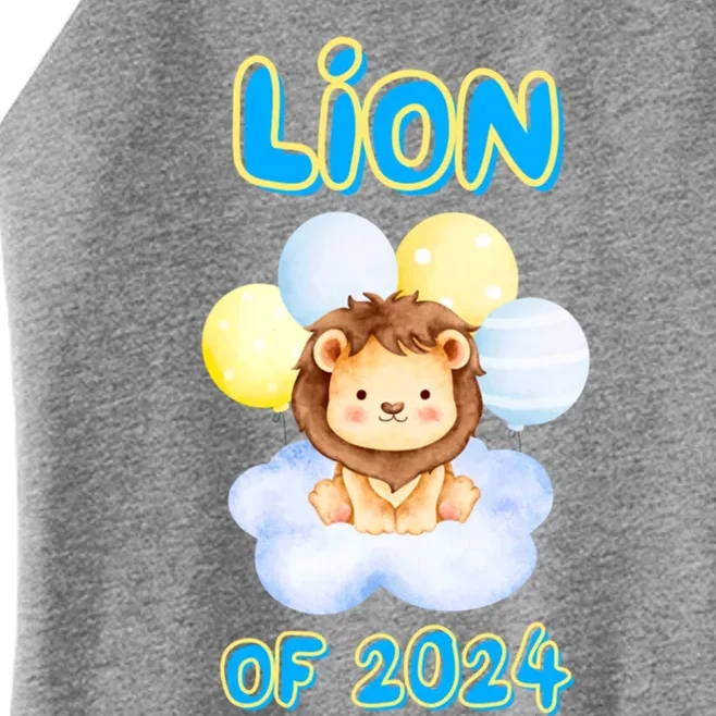 Lion Senior Student Class Of 2024 Happy Last Day Of School Gift Women’s Perfect Tri Rocker Tank