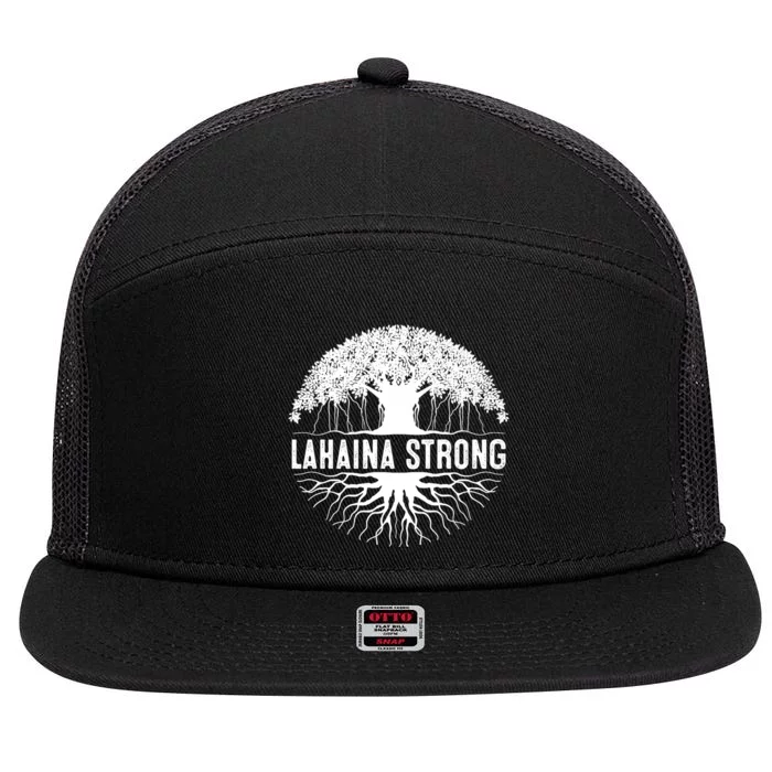 Lahaina Strong  Support Lahaina 7 Panel Mesh Trucker Snapback Hat