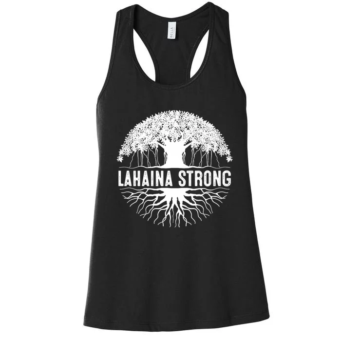 Lahaina Strong  Support Lahaina Women's Racerback Tank