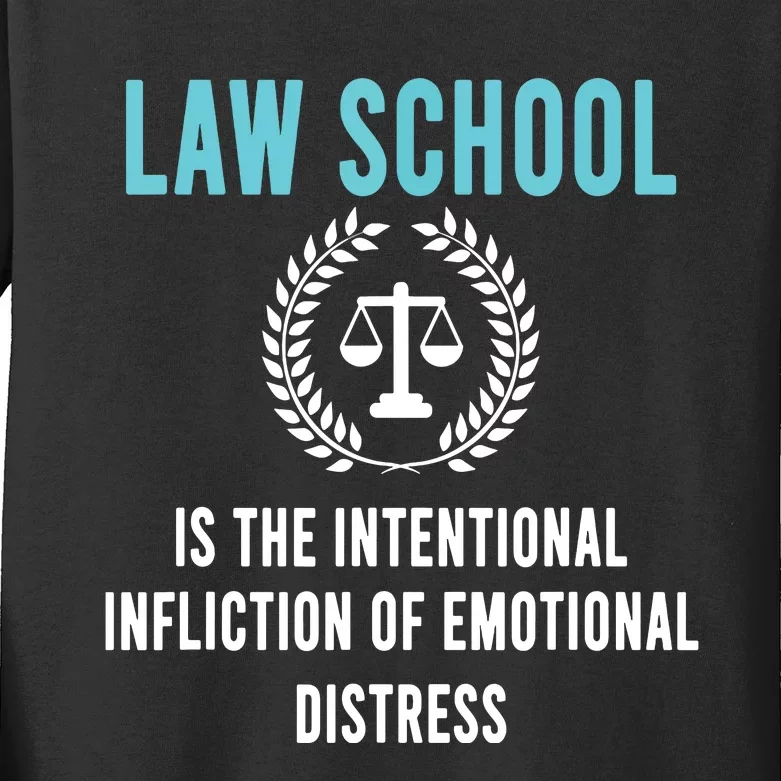 Law School Student Aspiring Future Attorney Lawyer Kids Long Sleeve Shirt