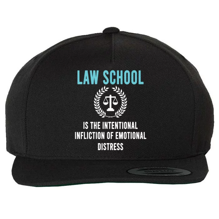 Law School Student Aspiring Future Attorney Lawyer Wool Snapback Cap