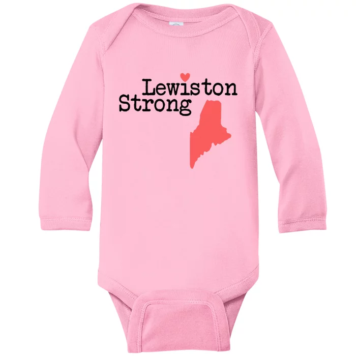 Lewiston Strong shirtLewiston Strong Baby Long Sleeve Bodysuit