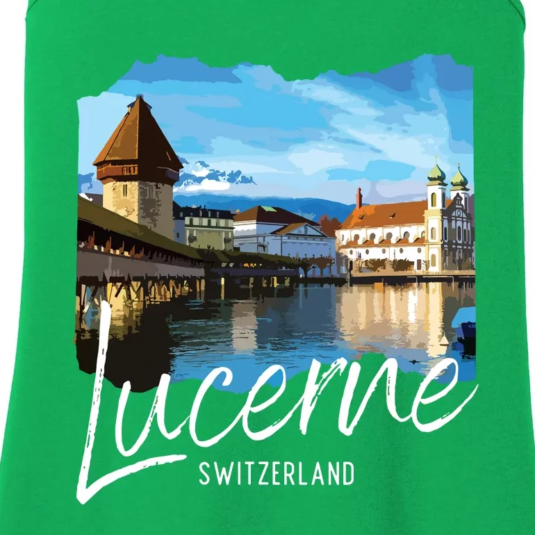 Lucerne Switzerland Souvenir Lucerne Ladies Essential Tank