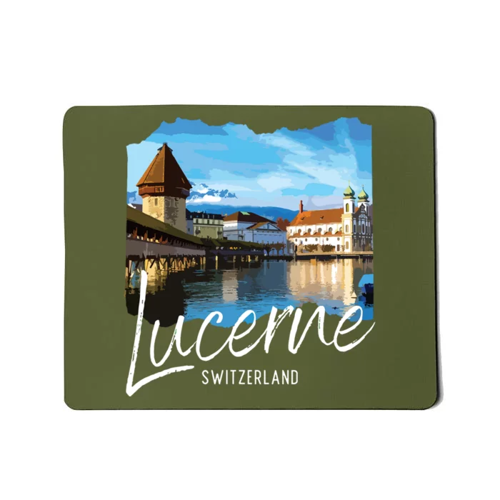 Lucerne Switzerland Souvenir Lucerne Mousepad