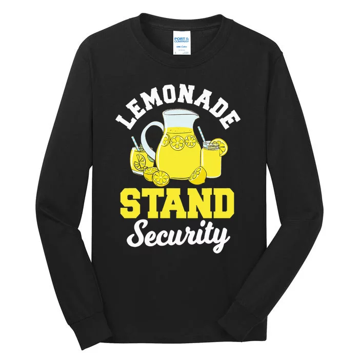 Lemonade Stand Security Lemon Juice Citrus Summer Drink Tall Long Sleeve T-Shirt